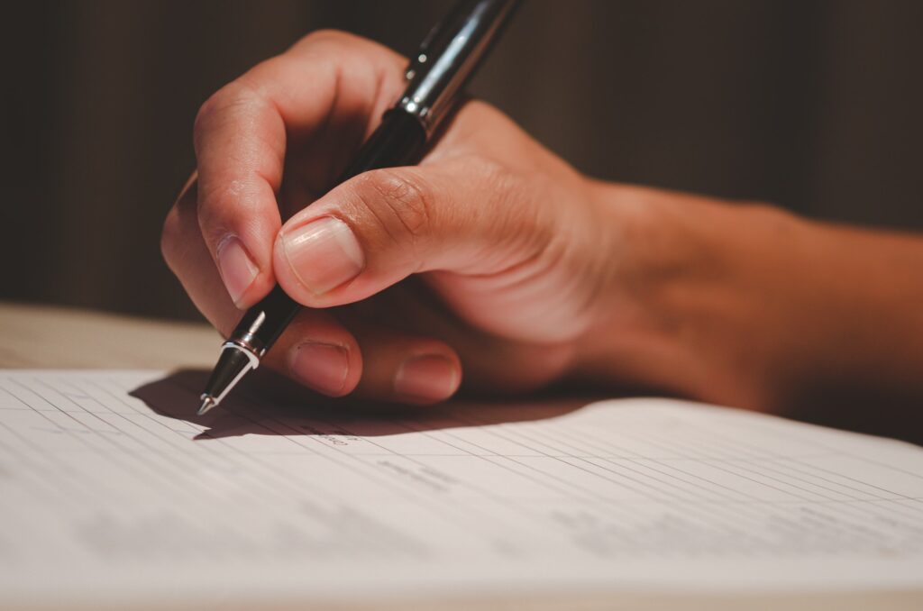 Documents for assessing business satisfaction Check mark competence rating